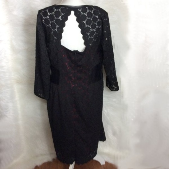 JM Collection Dresses & Skirts - JM John Meyer Lace over red dress Size 16